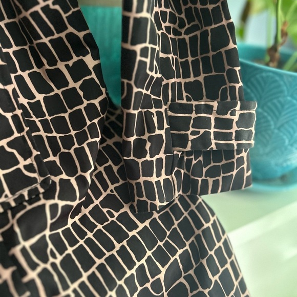 Y2K Relativity Black and Brown Trench Coat M - Picture 14 of 17